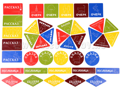 Набор магнитных карточек: "Жанры и темы"