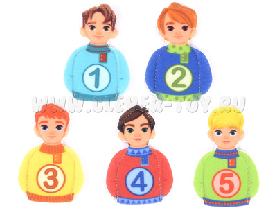 Пальчиковый театр Братцы пальчики (5 элементов, фетр)